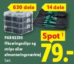 Lidl Fikseringsclips / strips og afmonteringsværktøj tilbud