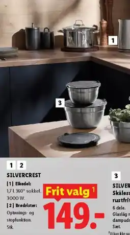 Lidl SILVERCREST Elkedel / Brødrister tilbud