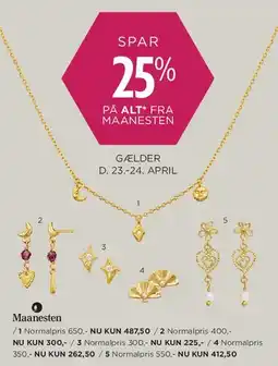 Salling 25% på alt fra Maanesten tilbud