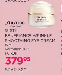 Salling Shiseido Benefiance Wrinkle Smoothing Eye Cream tilbud