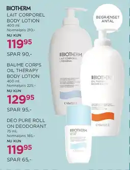 Salling Biotherm Lait Corporel (Body Lotion) tilbud