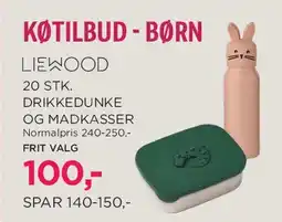 Salling Liewood drikkedunke og madkasser tilbud