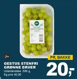 Let-Køb Gestus Stenfri Grønne Druer tilbud