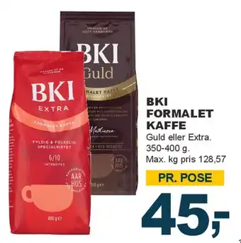 Let-Køb BKI FORMALET KAFFE tilbud