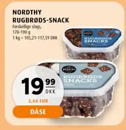 Scandinavian Park Nordthy rugbrøds-snack tilbud