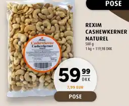 Scandinavian Park Rexim cashewkerner naturel tilbud