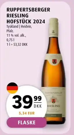 Scandinavian Park Ruppertsberger Riesling hofstück 2024 tilbud