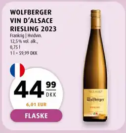 Scandinavian Park Wolfberger Vin d'alsace riesling 2023 tilbud