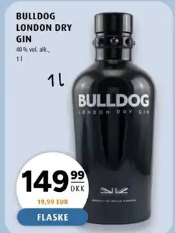 Scandinavian Park Bulldog London dry gin tilbud