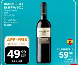 Scandinavian Park Baron De Ley reserva 2020 tilbud