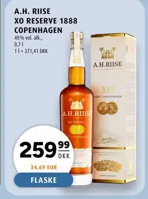 Scandinavian Park A.H. RIISE XO RESERVE 1888 COPENHAGEN tilbud