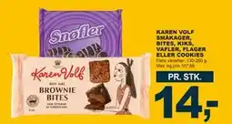 Let-Køb KAREN VOLF SMÅKAGER, BITES, KIKS, VAFLER, FLAGER ELLER COOKIES tilbud