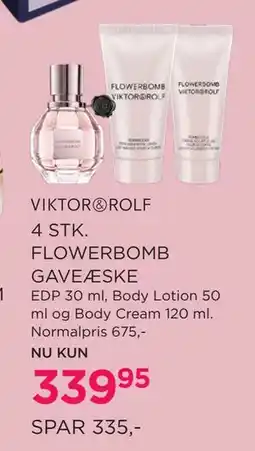 Salling 4 STK. FLOWERBOMB GAVEÆSKE tilbud