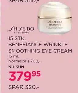 Salling 15 STK. BENEFIANCE WRINKLE SMOOTHING EYE CREAM tilbud