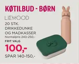 Salling 20 STK. DRIKKEDUNKE OG MADKASSER tilbud
