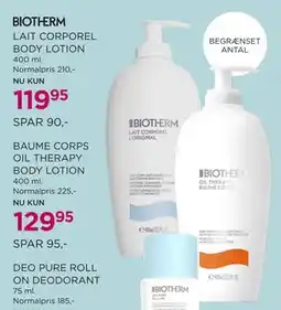 Salling BAUME CORPS OIL THERAPY BODY LOTION tilbud