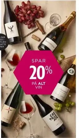 Salling SPAR 20% PÅ ALT VIN tilbud