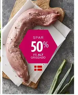 Salling SPAR 50% PÅ ALT GRISEKØD tilbud