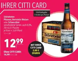 Citti Störtebeker Pilsener, Bernstein Weizen tilbud