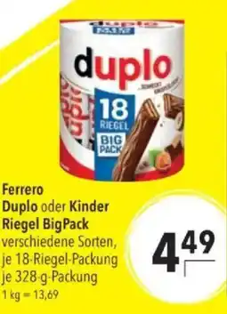Citti Duplo oder Kinder Riegel BigPack tilbud