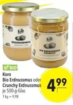 Citti Bio koro bio erdnussmus oder crunchy erdnussmus tilbud