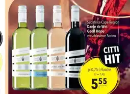 Citti Südafrika-Cape Region Danie de Wet Good Hope tilbud