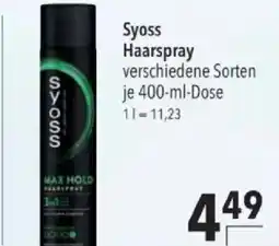 Citti Syoss Haarspray tilbud