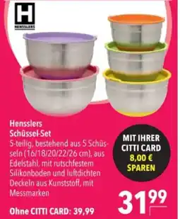 Citti Hensslers Schüssel-Set tilbud