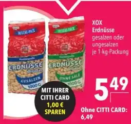 Citti XOX Erdnüsse tilbud