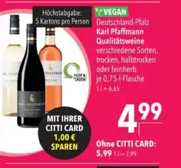 Citti YVEGAN Deutschland-Pfalz Karl Pfaffmann Qualitätsweine tilbud