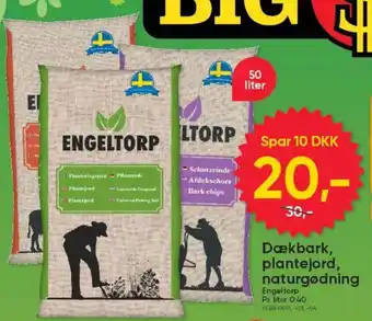 Dækbark, plantejord, naturgødning