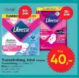 BigDollar Trusseindlæg, bind Libresse tilbud