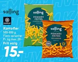 Bilka Salling kartofler / pommes frites tilbud