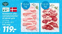 Bilka Koteletter / nakkekoteletter af dansk svin tilbud