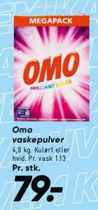 Bilka OMO vaskepulver (megapack) tilbud