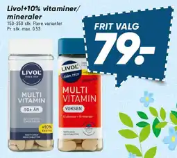 Bilka Livol vitaminer/mineraler tilbud