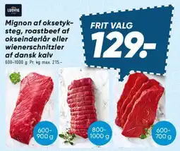 Bilka Mignon, roastbeef eller wienerschnitzler af dansk kalv tilbud