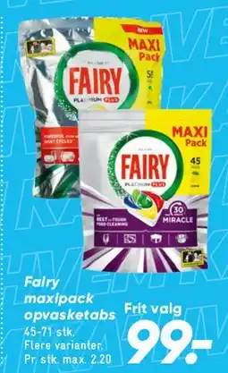 Bilka Fairy maxipack opvaskemiddel tilbud