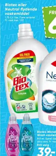 Bilka Biotex / Neutral value pack tilbud