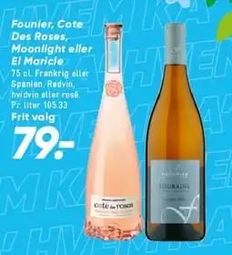 Bilka Fournier / Cote Des Roses / Moonlight / El Maricle tilbud