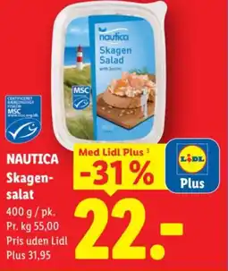 Lidl NAUTICA Skagen- salat tilbud