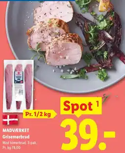 Lidl MADVÆRKET Grisemørbrad tilbud