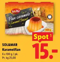 Lidl SOL&MAR Karamelflan tilbud