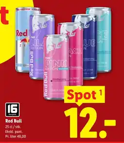 Lidl Red Bull tilbud