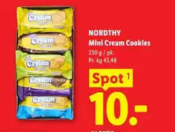 Lidl NORDTHY Mini Cream Cookies tilbud