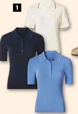Lidl ESMARA Ribstrikket poloshirt tilbud
