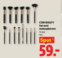 Lidl CIEN BEAUTY Sæt med makeupbørster tilbud