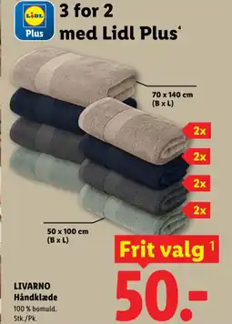 Lidl LIVARNO Håndklæde tilbud