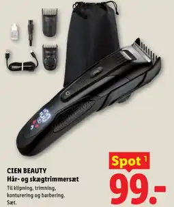 Lidl CIEN BEAUTY Hår- og skægtrimmersæt tilbud