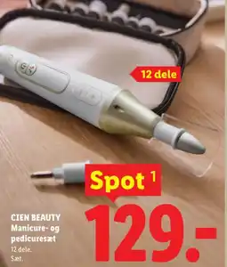 Lidl CIEN BEAUTY Manicure- og pedicuresæt tilbud